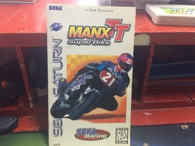 Manx TT SuperBike (Sega Saturn, 1997) disc only and Manual Tested