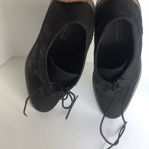 Mens Perry Ellis Portfolio Sterling Dress Shoes Black Size 10 EUC - Picture 8 of 8