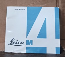 Vintage Leica M4 Original Manual - NOT A REPRINT EXC