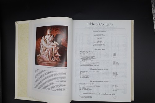 Holy Bible Catholic Family Life Ed Bonded Leather Gilted 1991 Pope John Paul II - Picture 21 of 23