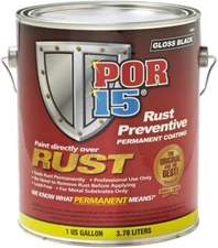 New  POR-15 #45001 Rust Preventative Paint Gallon-Gloss Black, Free Shipping