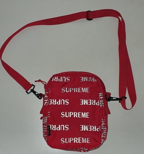 Bolso De Hombro Reflectante Rojo FW16 Supreme De 3M De Tela Cordura Raro - Imagen 5 de 10
