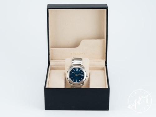 *Raro* Reloj Automático Bvlgari Octo Roma Esfera Azul 41mm 102856 con Caja - Imagen 6 de 6