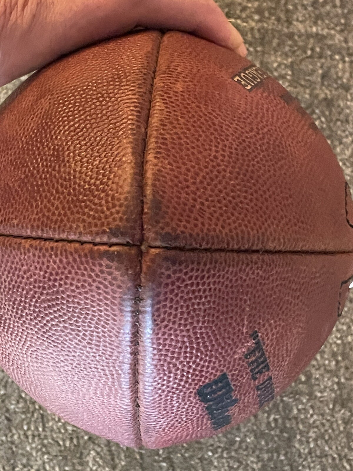 Wilson “THE DUKE” Leather Football Roger Goodell NFL Made In USA (Colts