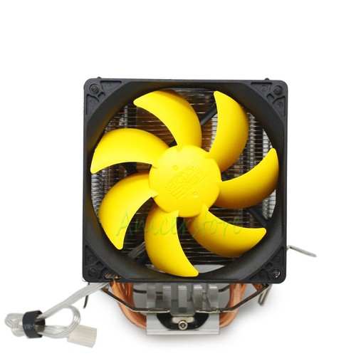 Copper Heatpipes Dual 90mm Fan Cooling Cooler Intel CPU LGA775 1155 AMD AM2+ AM3 - Picture 9 of 10