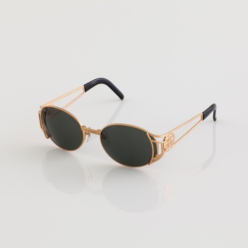 VINTAGE JEAN PAUL GAULTIER JPG 58-6102 Sunglasses C. Gold G-15 Lens Chris Brown - Picture 2 of 12