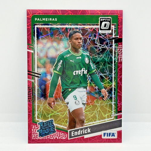 2023-24 Donruss Optic #176 Endrick Rookie Pink Velocity Prizm /99 ...