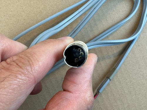 NOS Vintage Dual 12F-U133 Tonearm Pickup CABLE w/ DIN PLUG 43" long 1019 - Picture 3 of 6