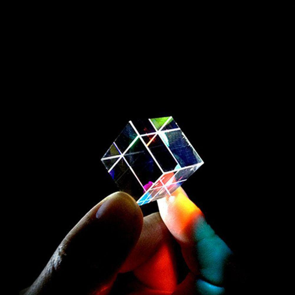 Optical Glass X-cube Dichroic Cube Prism RGB Combiner Splitter Gift