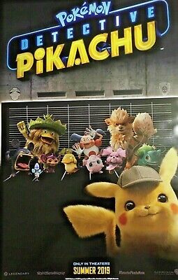 22x34 ONE SHEET POSTER DETECTIVE PIKACHU POKEMON MOVIE 17533