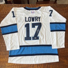 Adam Lowry Signed Winnipeg Jets Jersey PSA DNA Autographed