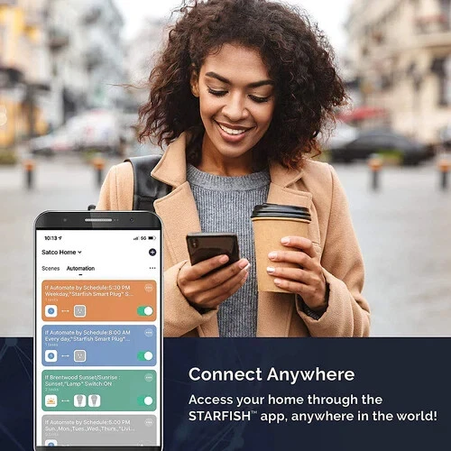 Satco S11250 - 5 Watt WIFI Smart LED Bulb - Tunable White Starfish IOT (4 Pack) - Image 4 of 4