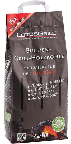 LotusGrill Starter-Set Classic 1x Grill Tiefblau mit USB-Anschluß - Foto 7 di 8