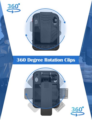BOBLOV 2K 1440P Body Worn Camera GPS Body Mounted Camera Night Vision +2 Battery - Picture 8 of 15