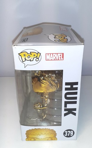 Funko Pop! Marvel: Marvel Studios 10 - 379 Hulk (Chrome Gold) Vinyl Figure - Picture 4 of 8