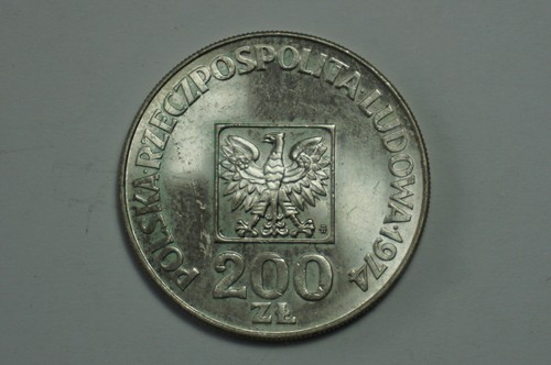 200 Zloty Coin Poland 30 Years Prl XF / B - Picture 3 of 5