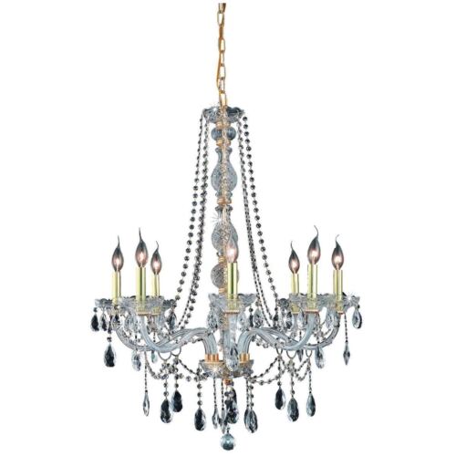 Crystal Pendant Chandelier Foyer Dining Room Lighting Ceiling 8 Light Fixture