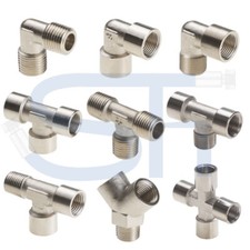 Messing vernickelt Druckluft Wasser Fitting W...
