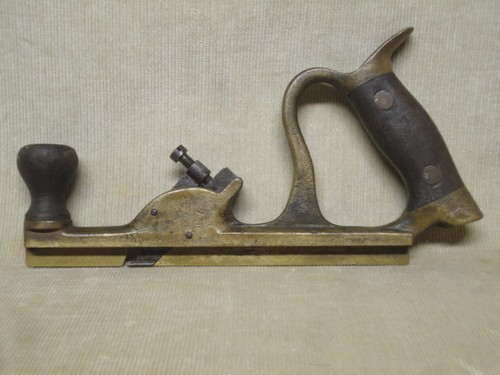 Early Brass Wood Working Groove Plane Prototype? Patented? Possibly One ofa Kind - Picture 4 of 12