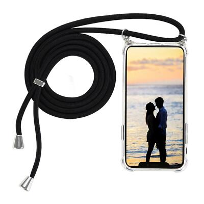 Vauki Handyhülle Mit Kette Für Xiaomi 12 Lite - Glitzer Silikon Case Mit Lanyard Band, Stoßfest