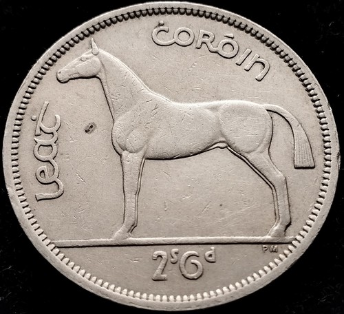 Ireland 1962 | Irish 2s6d | Irish Half Crown | Horse | KM.16a - Picture 2 of 2