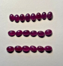 ONE GENUINE OVAL RUBY CABACHON 7X5 MM VERY NICE QUALITY BELOW WHOLESALE 