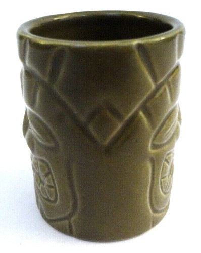 TIKI FACE / HEAD COLLECTIBLE VINTAGE HAWAII STATE TRAVEL SOUVENIR OLIVE GREEN IH - Picture 2 of 6