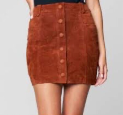NWT Blank NYC Sun Valley Skirt rust Sedona red Size 28 Women s