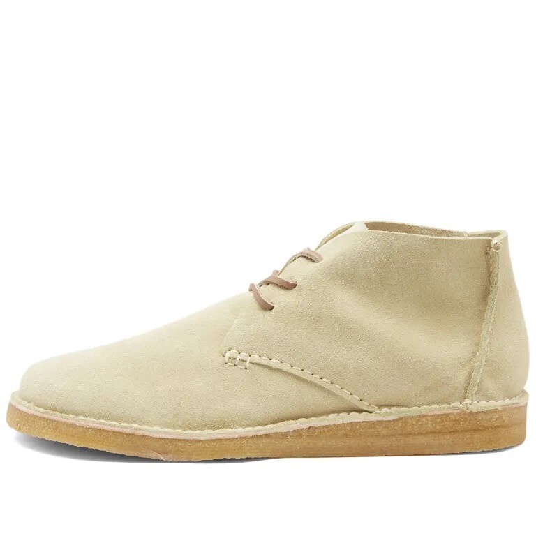 Botas retro de gamuza verde Yogi Johnny Mar para hombre suela de crepé