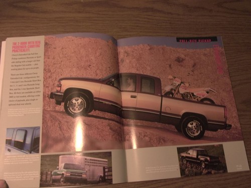 MINT ORIGINAL 1993 CHEVROLET CHEVY PICKUP TRUCK DEALER SALES BROCHURE BOX 288 - Picture 4 of 10
