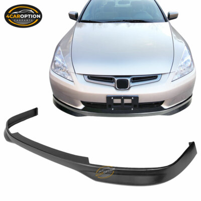 Fits 03-05 Honda Accord 4DR Type R Front Bumper Lip Spoiler Splitter PP