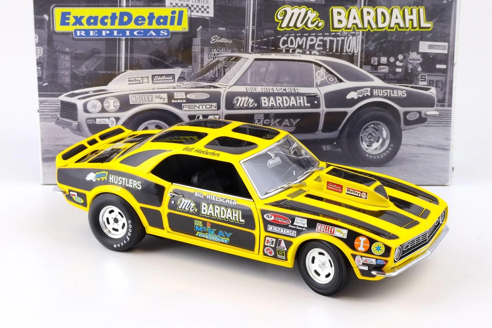 1:18 Exact Detail 1968 Chevrolet Camaro 427 Pro Stock Coupè Mr.Bardahl WCC213 - Immagine 2 di 4