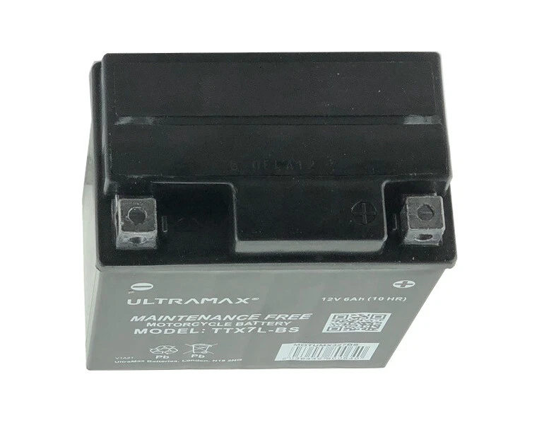 ULTRAMAX TTX7L-BS 12V 6Ah Motorcycle Battery Replaces YTX7L-BS - Image 2 of 2