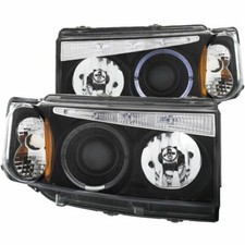 ANZO Projector Headlights w/ Halo Black G2 for 2004-2007 Scion XB