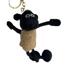 Black Sheep Plush Keychain Bag Charm New in Package 6 inches