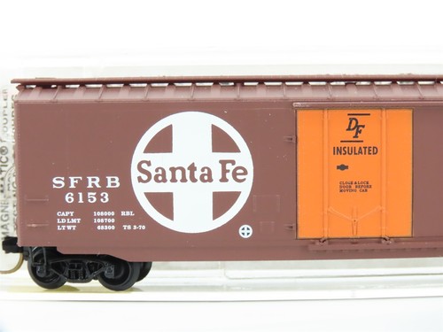 N Micro-Trains MTL 32050/1 SFRB Santa Fe "Santa Fe All The Way" 50' Boxcar #6153 - Picture 2 of 14