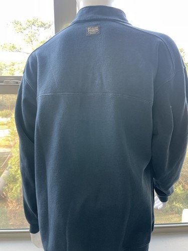 Sudadera Columbia Sportswear Company Vintage Bordada Azul 1/4 con Cremallera Para Hombre XXL - Imagen 13 de 13