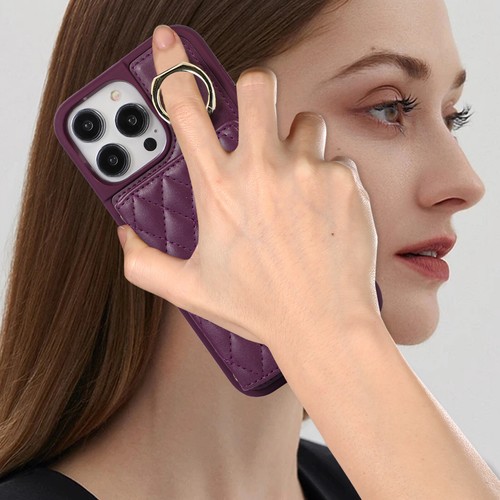 Para iPhone 16Pro Max 15 14 13 11 X 8 7 Bandolera Cuero Anillo Soporte Tarjeta Estuche - Imagen 49 de 87
