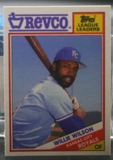 Willie Wilson (Royals) - 1988 Topps Revco #25