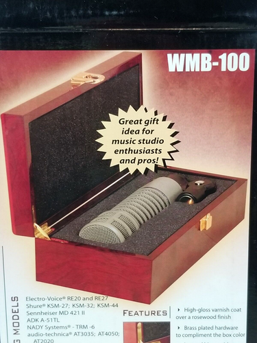 Supporto sul palco WMB100 Microfono in legno Hennessey Master's Series - Foto 10 di 11