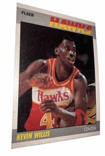 1987-88 Fleer Basketball Kevin Willis #124 Atlanta Hawks