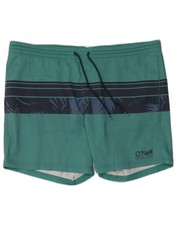 O'Neill Herren Badeshorts XL gr&uuml;n gestreift Polyester DS07