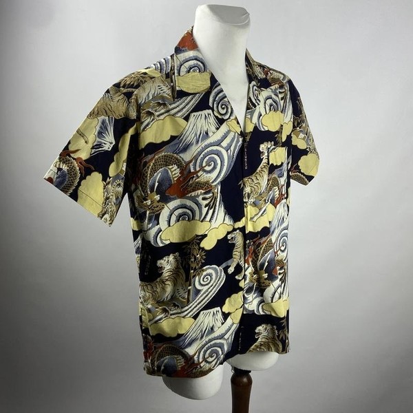 Men Stüssy Shirt Multicolor Cotton L