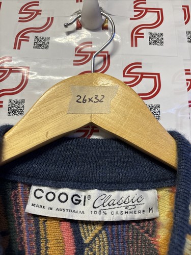 🔥🔥🔥COOGI Classic Vintage 90s 3D Knit Super Rare Multicolor Cashmere JP Size M - Picture 2 of 4