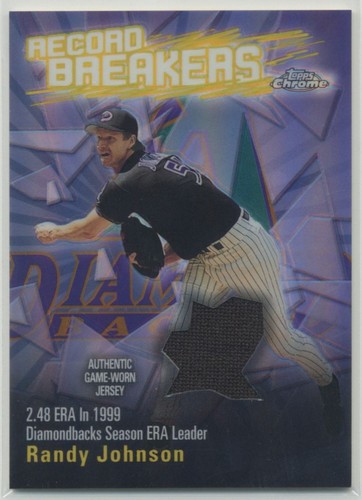 Randy Johnson 2003 Topps Chrome Record Breakers Refractor Jersey #RBCR-RJ - Picture 1 of 2