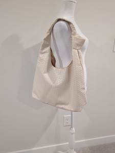 Ulta Weave Pattern Beauty Large Cream Color Tote Bag Purse