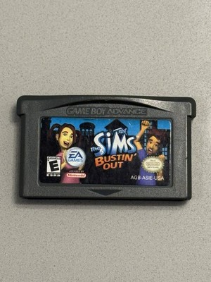 The Sims Bustin' Out (Nintendo Game Boy Advance, 2003) GBA Cartridge TESTED