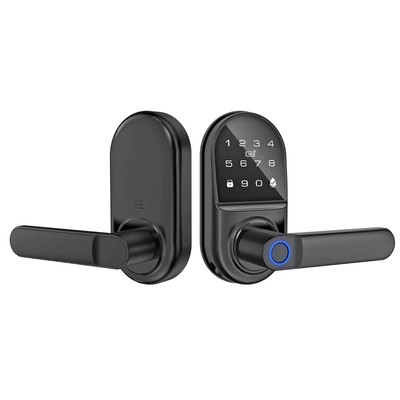 Smart Keypad Door Lock 5-in-1 Keyless Entry Fingerprint APP Control Handle