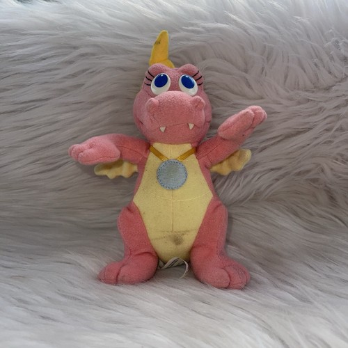 Vintage 1999 Playskool Dragon Tales Flying Cassie 6" Plush Pink - Picture 1 of 9