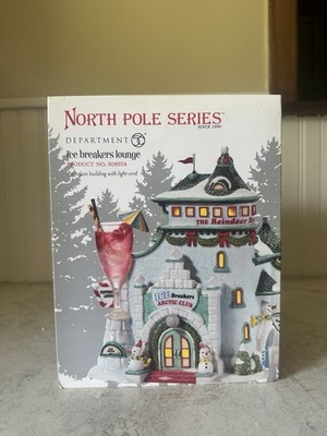 Dept 56 Ice Breakers Lounge North Pole Series Complete #808924 Christmas Village